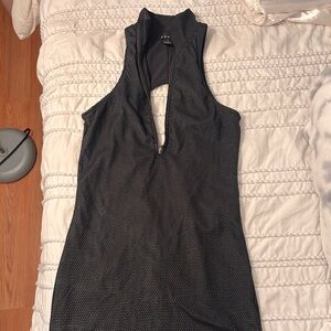 Ksubi black opened dress